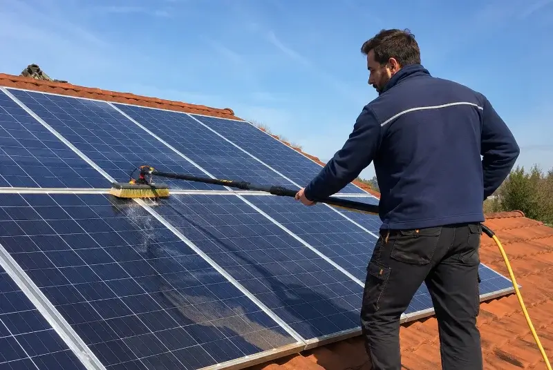 Nettoyage et entretien de panneaux solaires à Montgermont